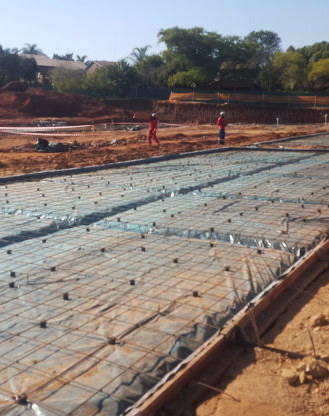 Raft Foundation for Robust IBT Building System at Centurion School Motheo Construction Group